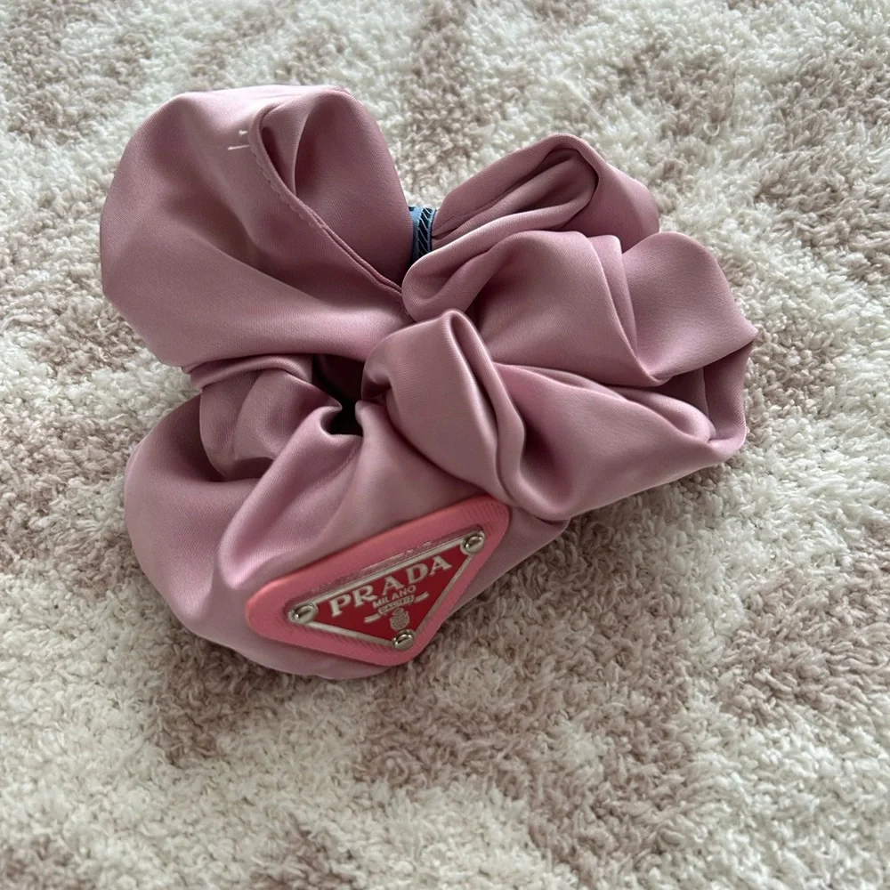 Pink Prada scrunchie - Picture 2 of 5